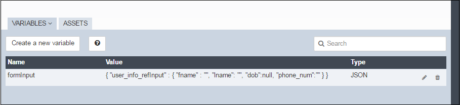 JSON Variable